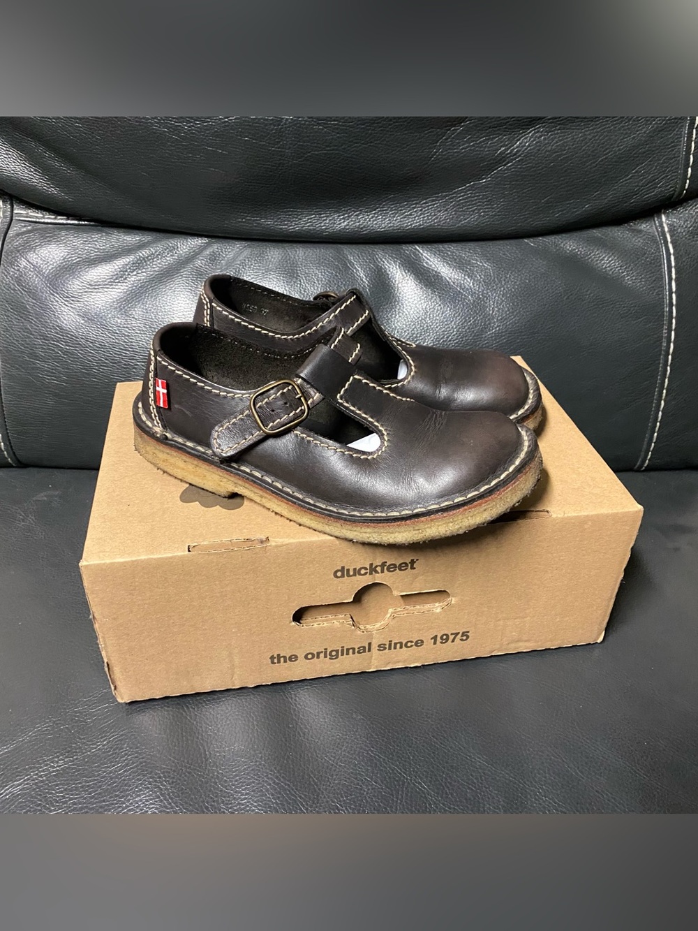 T-Strap Leather Mary Janes